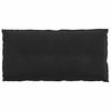 Back Cushion Black 100 x 50 cm Cord Fabric