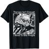 RUJUNMAN Therapie reicht nicht Ich muss Leute beißen Katze Japanisches T-Shirt