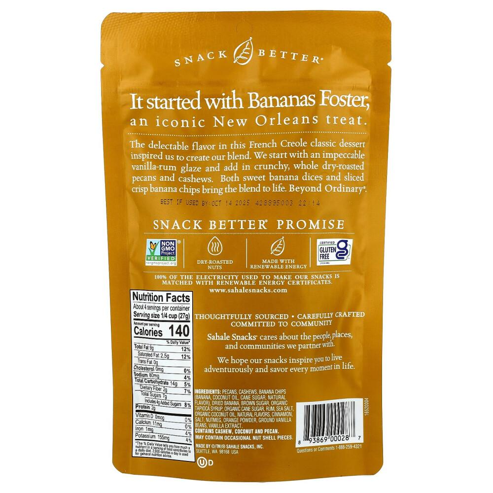 Sahale Snacks Gekarameliseerde Mix Banaan Rum Pecan - 113g (4 Oz)