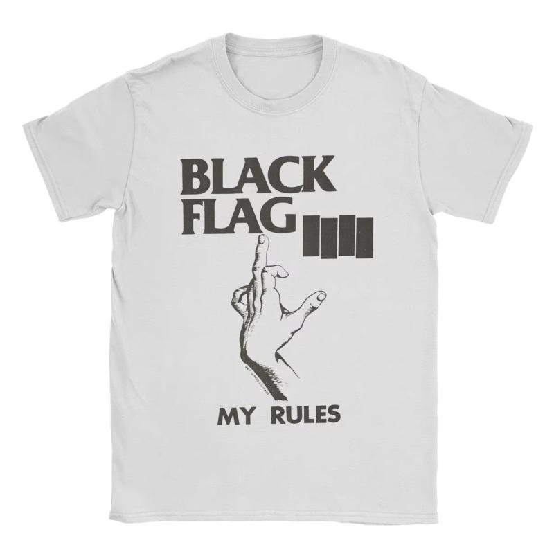 Black Flag Živá trička Pánská Dámská Amerika Vtipná Čistá bavlna Trička Kulatý výstřih Krátký rukáv Trička Letní topy