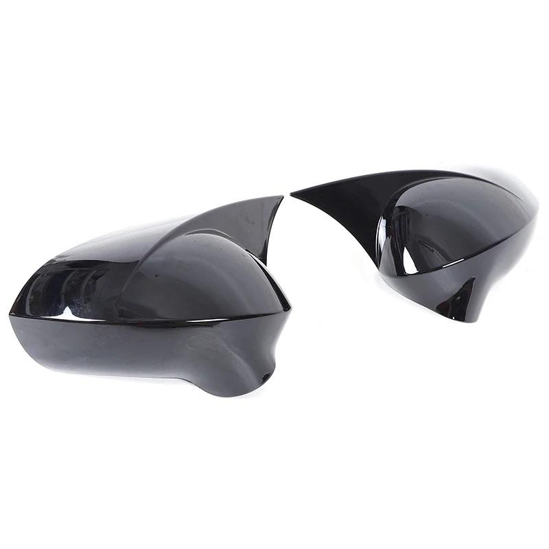 

For Seat Leon MK2 2008-2012 ABS carbon fiber Car Side Rearview Mirror Cover Accessories чорний