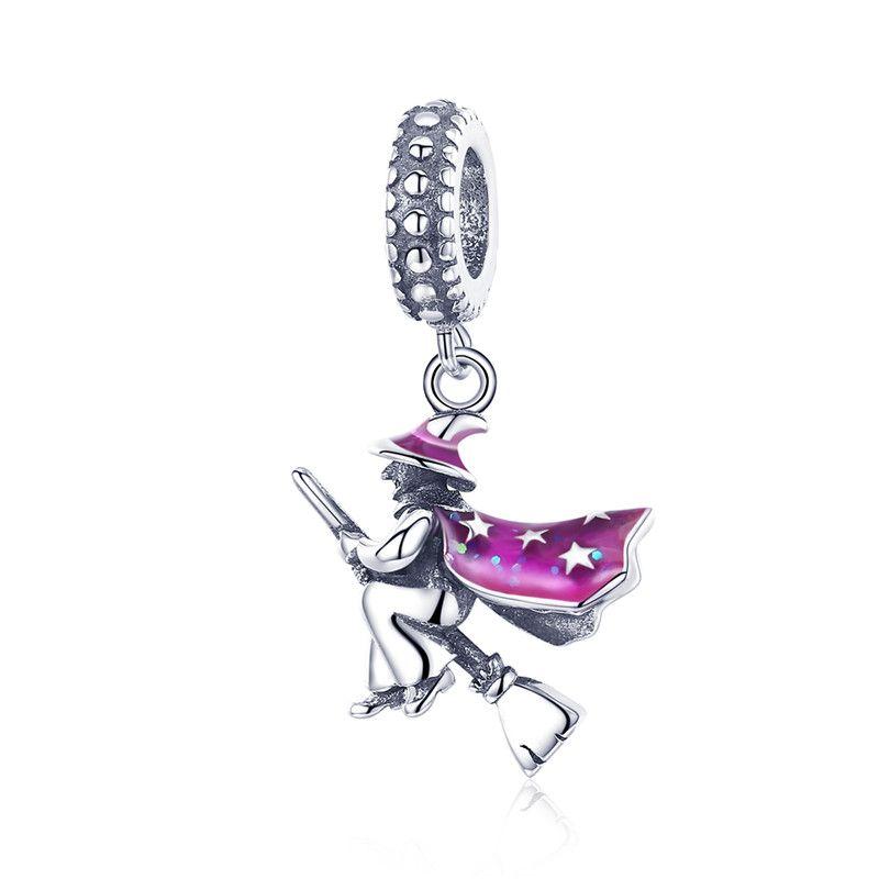 WOSTU 925 Sterling Silver Animal Cat Charm Pendant Heart Family Ladybug Bee Beads Fit Original Bracelet DIY Jewelry For Women