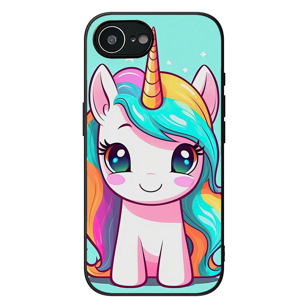 Cover for Samsung Galaxy S25 S24 S23 Fe Ultra Plus S7 Edge A05 A06 A16 A55 A15 A35 Casing Phone Case Unicorn Cartoon Horse
