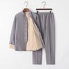 Kung Fu Tai Chi Uniform Oriental Fashion Clothing Sets Traditional Chinese Style Men Cotton Linen Tops Pants Hanfu Tang Suit