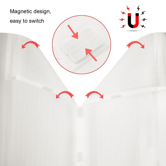 Summer Anti Mosquito Insect Curtains Magnetic Mesh Net Kitchen Door Drop Screen