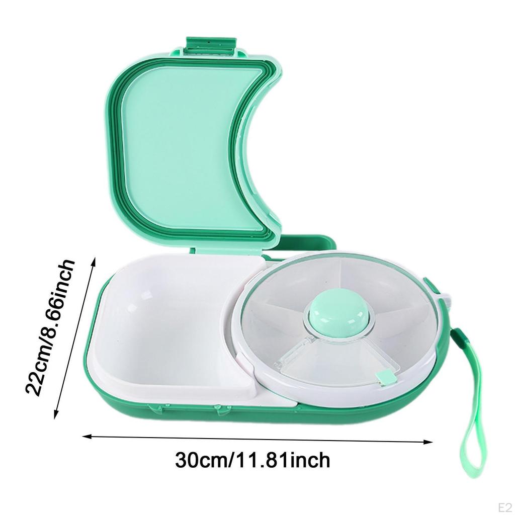 Box na oběd s uzavřenými přihrádkami pro organizaci