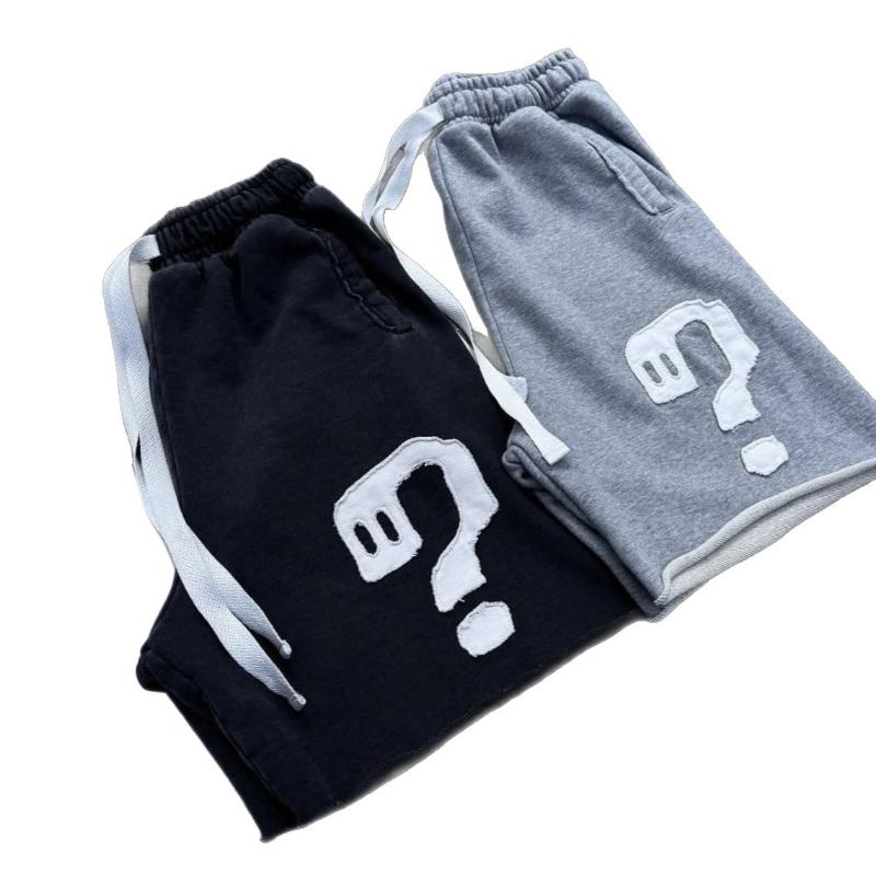 European and American summer street worn print loose drawstring casual shorts