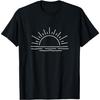 Sunrise Sea Casual Summer Vacation Men Women Cool Sunshine T-Shirt(1)