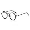 Round Optical Glasses Frame Men Anti Blue Light Clear Lens Eyeglasses Vintage Casual Metal Frame Myopia Spectacle Frame