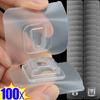 Double Sided Self Adhesive Hooks Buckle Transparent Traceless Wall Hook Suction Cup Plug Storage Holder for Kitchen Bathroom