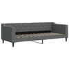 VidaXL Lit de repos gris foncé 80x200 cm tissu 354157
