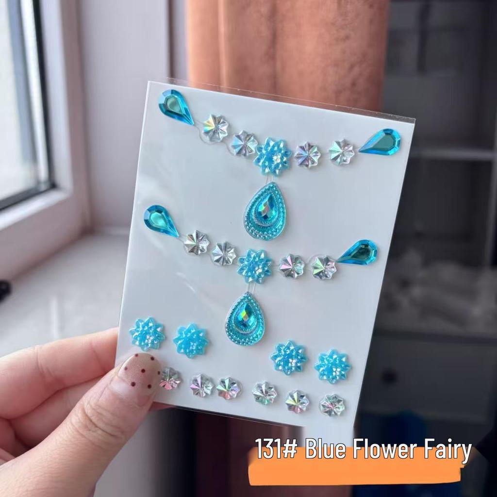 Kids' Vintage Rhinestone Face and Forehead Stickers