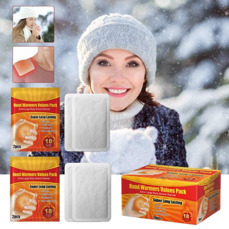 1 Box Self Hot Sticker Mat Body Warmers Pastes Stick Lasting Heating Patches Winter Keep Hand Leg Foot Warm Pastes Pads