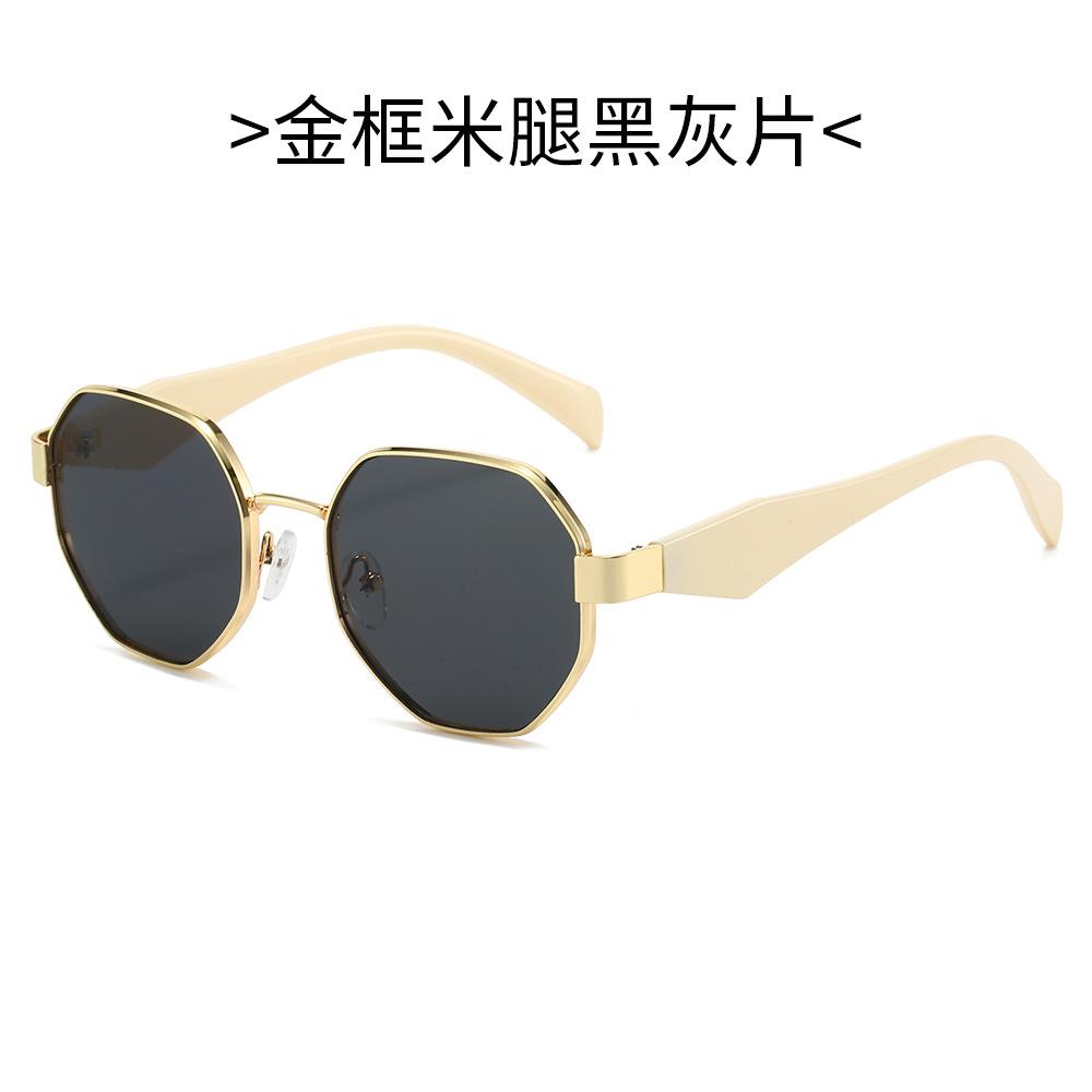 Trendy Polygon Metal Sunglasses For Women & Men New Fashion Glasses With Decorative Elements Stylish Shades For Every Occasion