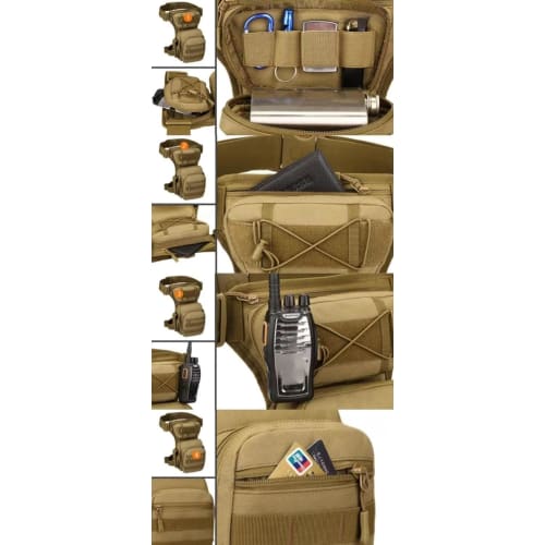 Tactical Leg Bag, Military, Sports, Outdoor, Waterproof, Work Pouch, Multifunctional Leg Pouch, Climbing Pouch, Wear-Resistant, Bicycle Bag, Holster B