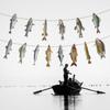 DIY Paper Fish Garland Fisherman Themed Fish Flag Decorations Fishing Hanging Banners  Home Decor