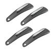 1/4 pz 16 cm Plastica Nera Cucchiaio Calzascarpe Forma a Cucchiaio Calzascarpe Sollevascarpe Flessibile Robusto Antiscivolo da Viaggio Portatile Mini Calzascarpe Pigri