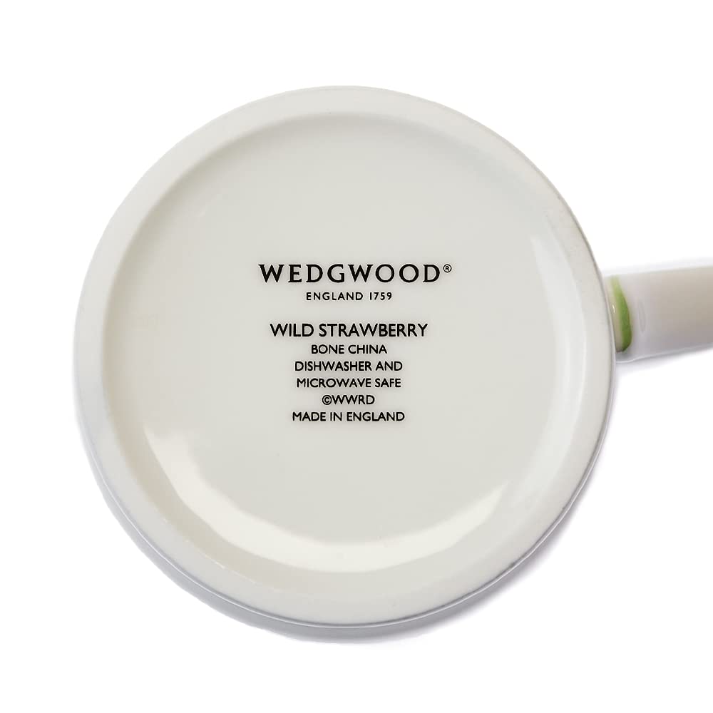 Wedgwood Wild Strawberry Casual 300ml Mug, Green, [Used]
