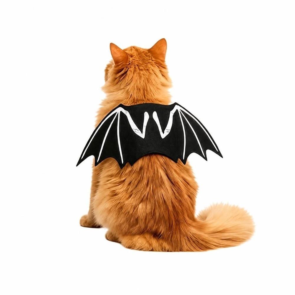 Luminous Halloween Pet Bat Wings Halloween Costume Festival Dress Up Cute Pet Clothes Pet Supplies