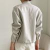 Open Run Henry Neck Zip Up Jacket Women Fake Leather Rider Spring