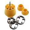 6pcs Pipe Threader Plumbing Tool Kit Thread Maker Tool Convenient Pipe Threader Kit Full Grinding for Household Water Pipe