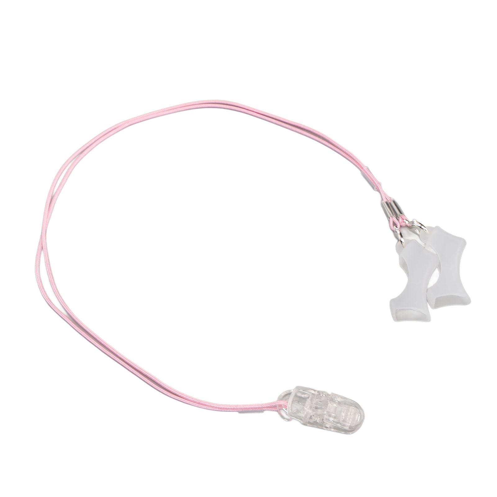 

Зажим для слухового аппарата, предотвращающий потерю, прозрачный зажим, розовый шнур, переносные ремешки для слухового аппарата, большие