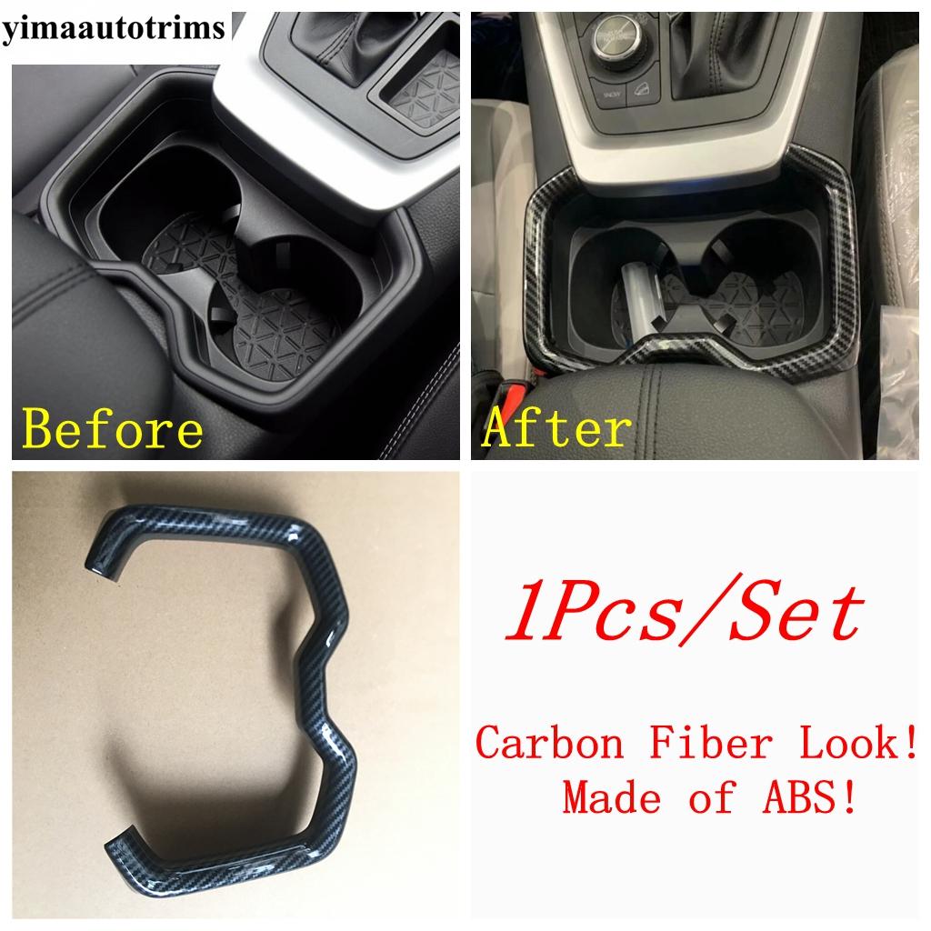 Moldura de Marco de Salpicadero / Cubierta de Faro / Soporte de Vaso de Agua / Elevalunas Para TOYOTA RAV4 RAV 4 XA50 - 2024 Accesorios de Fibra de Carbono