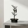 Space Saving Tree Shape Jewelry Rack Decorative Jewelry Display Stand Creative Key Holder  Tabletop