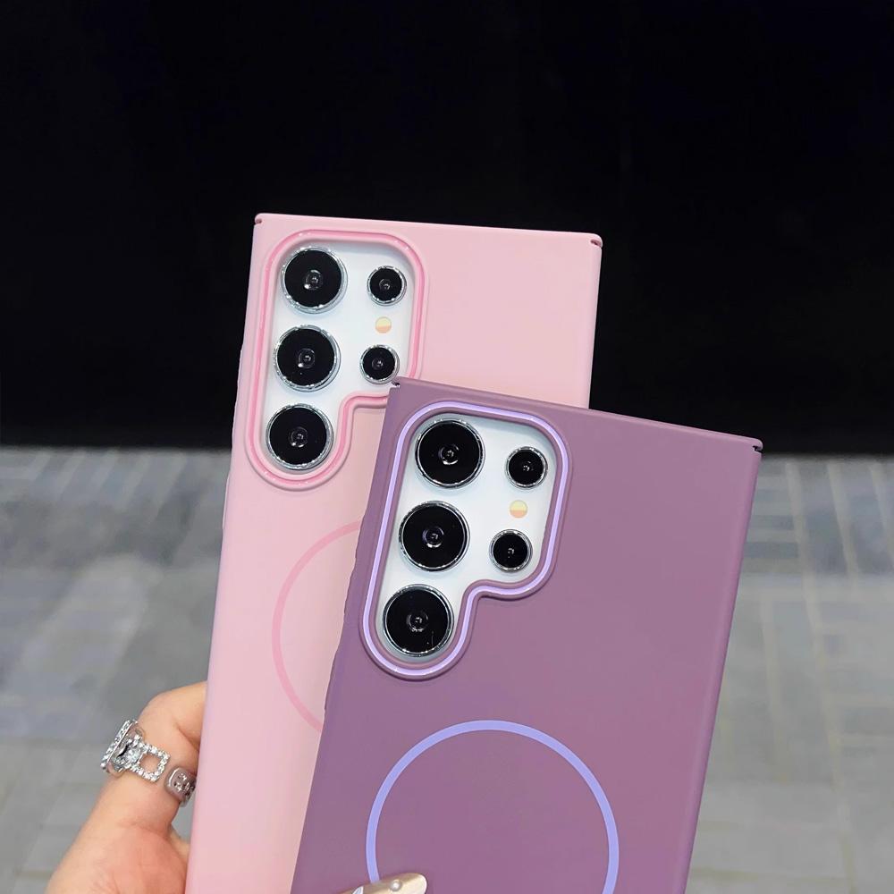 Luxusní tenký magnetický kryt pro Samsung Galaxy A55 A56 A26 A36 A06 A35 A25 A16 A15 5G Bezdrátové nabíjení Matný Nárazuvzdorný Tvrdý Kryt