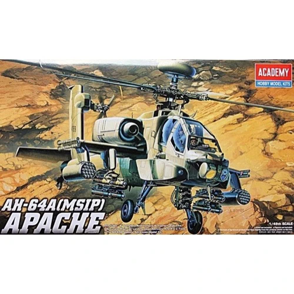 Academy 1/48 AH-64A Apache AM12262 Plastic Model