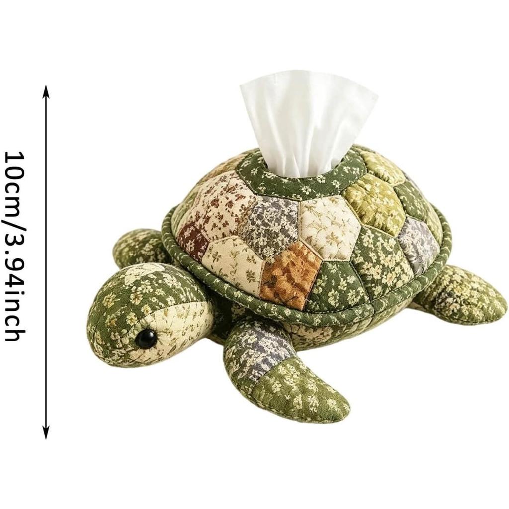Sea Animal DIY Tissue Box Kit - Cute Quilted Animal Tissue Holder for Bathroom, Patchwork Design Handmade Art Craft Sewing Kit for Adults, Tissue Box