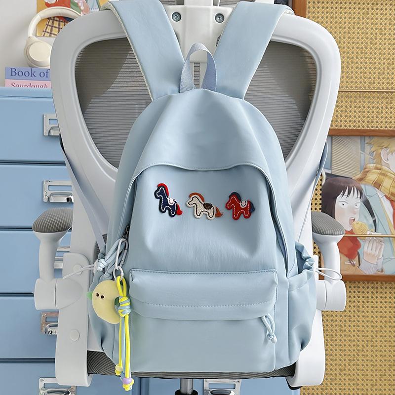 Schoolbag new ins sweet wind cartoon pony backpack versatile girl backpack junior high school student large capacity schoolbag