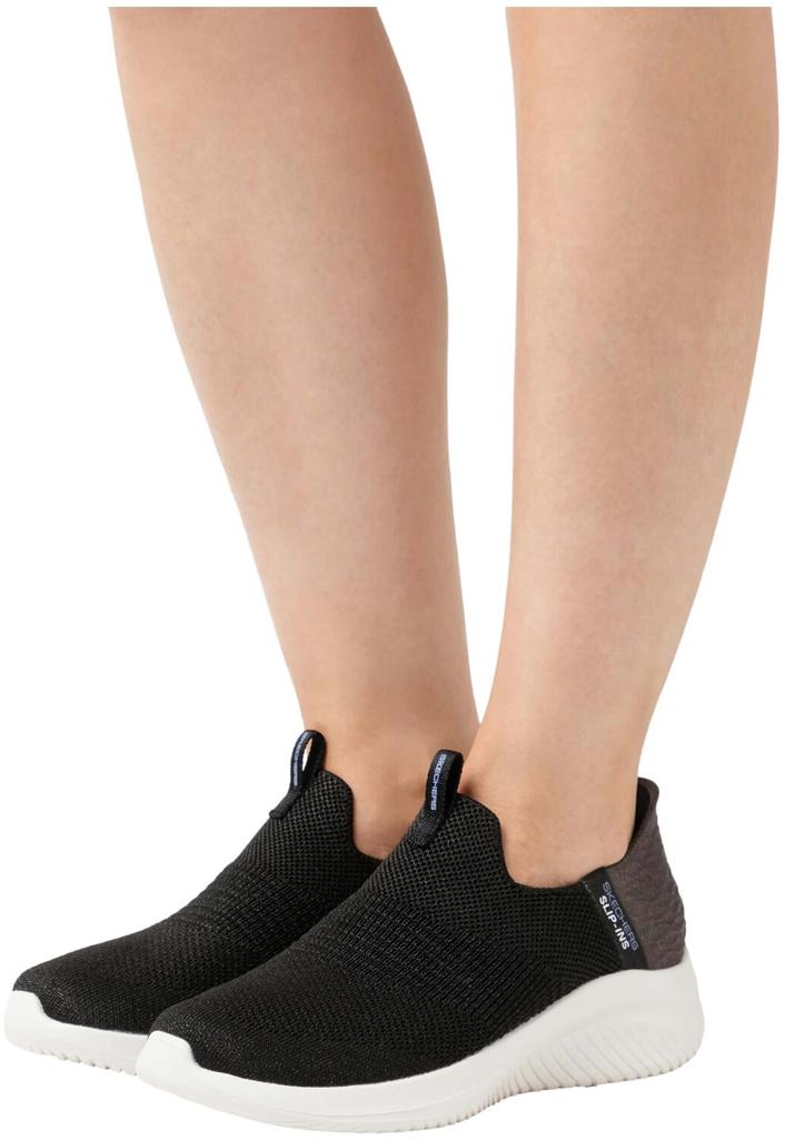 Skechers Ultra Flex 3.0 - Smooth Step Women (149709) черные/белые кроссовки