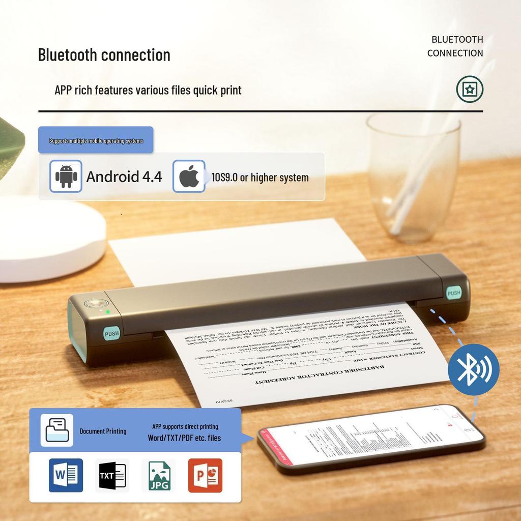Phomemo M08F Portable A4 Thermal Printer for Home & Tattoos
