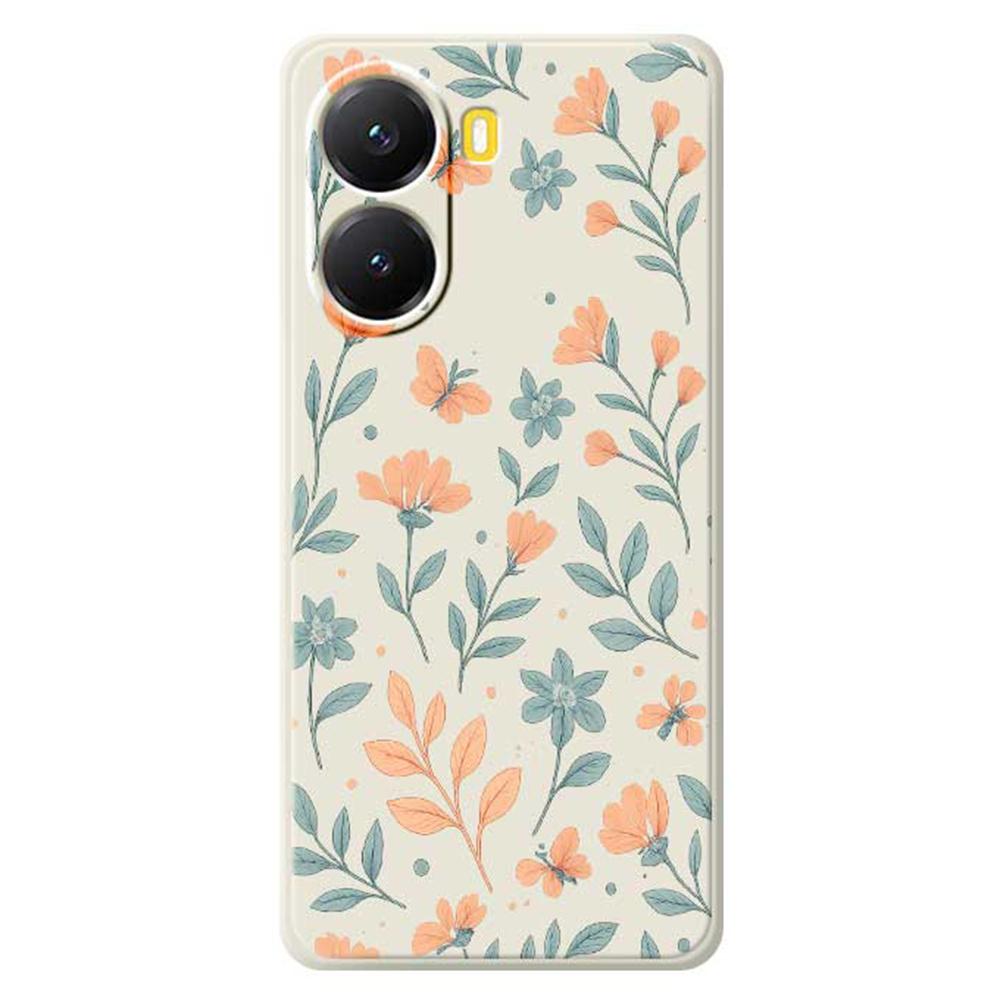 For Xiaomi Redmi Turbo 4 5G/Poco X7 Pro 5G Case Yellow Flowers Pattern Printing Straight Edge TPU Phone Back Cover