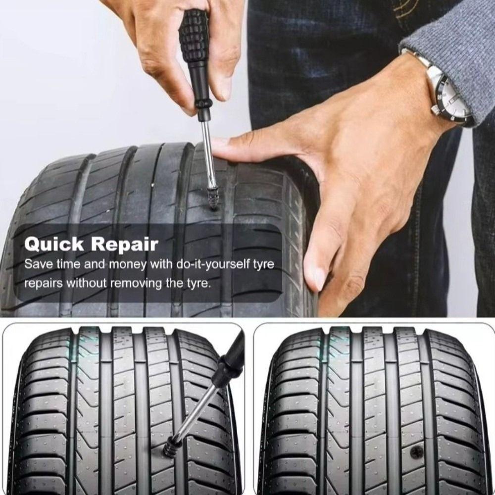 New 10/20/30/40/50PCS Rubber Car Vacuum Tyre Repair Nail Kit Screw in Car Tire Accessorie Tire Repair Rubber Nails Kits