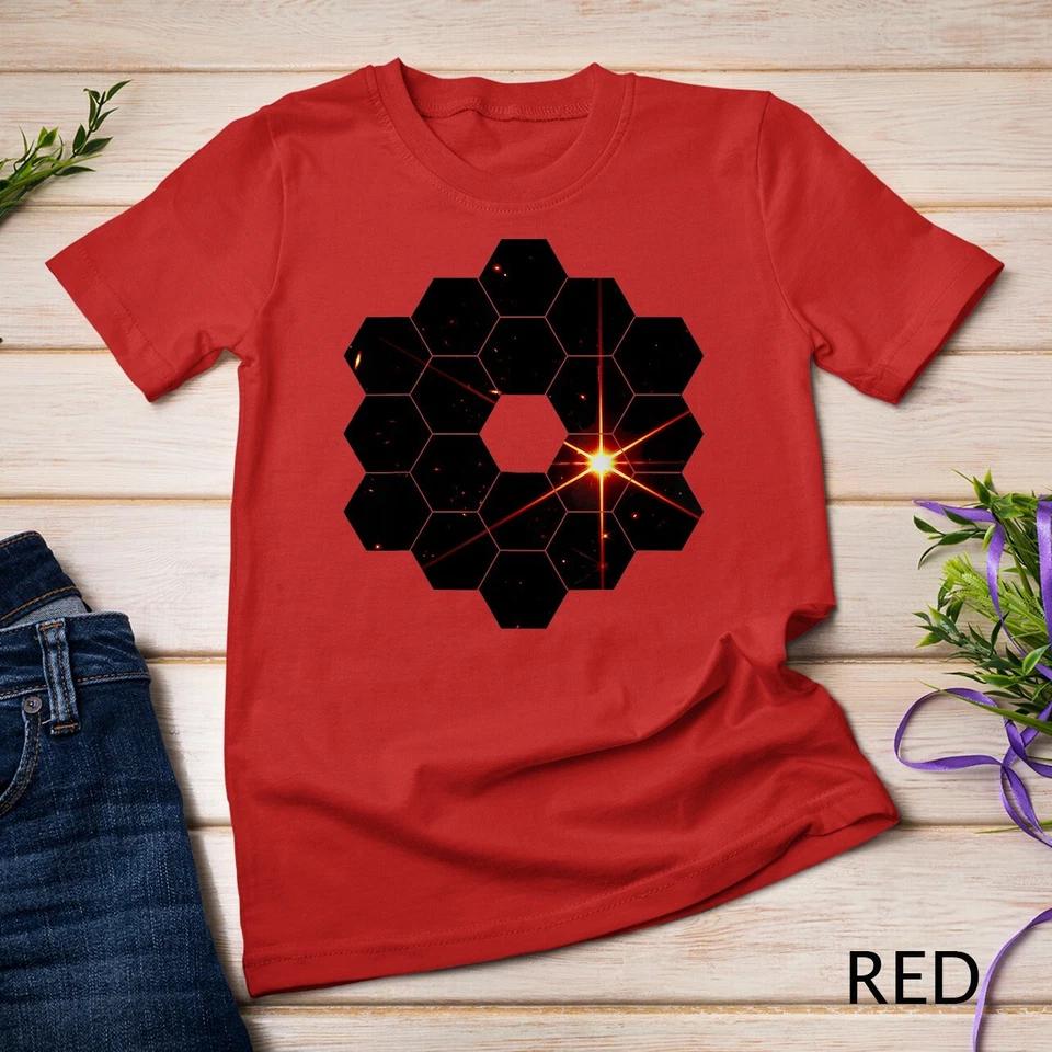 James Webb Space Telescope JWST First Image Star Mirrors Unisex T-shirt 6 3XL