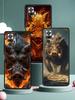 Wild Boar Phone Case Cover for Redmi 14C 10C Note 15 14 13 12 10 11 K40 Pro Plus 5G Soft TPU Shockproof Shell Fundas Capas Coque