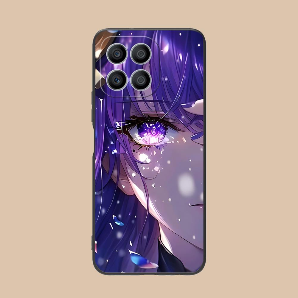 Game GI Raiden Shogun Matte TPU Mobile Phone Case for Honor 90 80 70 60 50 30 20 10 9 8 7 Pro S SE Lite 5G Printing Cover