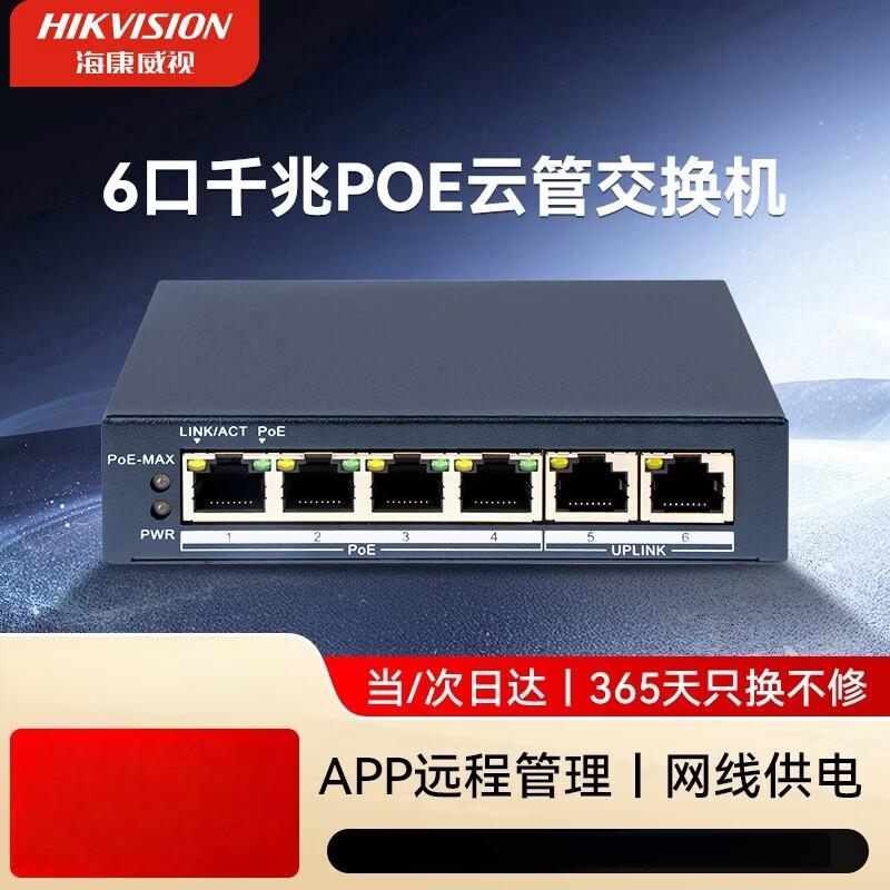 

HIKVISION 6-Port Gigabit PoE Managed Switch
