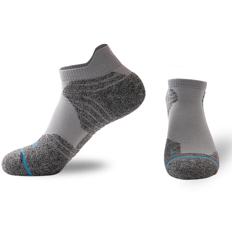 Women Men Sport Ankle Socks Breathable Cushioned Heel Toe Outdoor Use Running Basketball Low Cut Socks