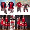 Cozy Christmas Family Matching Pajamas Set Deer Print Long Sleeve Winter Outfit