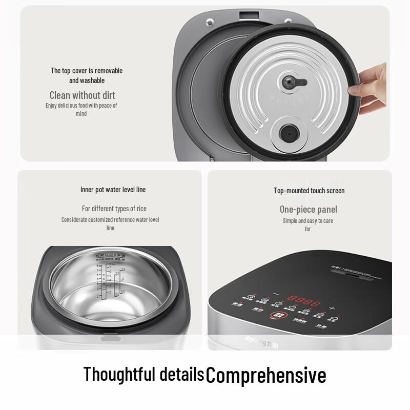 Joyoung 4L 0-Coating 316L Stainless Steel Electric Rice Cooker CN plug (adapter included)