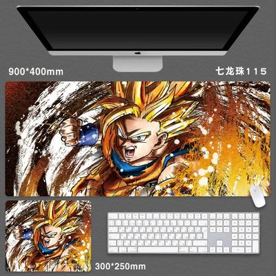 2026 Waterproof Non-slip High-quality Dragon Ball Printed Leather Mouse Pad Yozed Boys Animation 2D E-sports Game Computer Keyboard Student Desk Pad