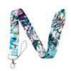 Anime Girl Lanyard Manga Card Holder Neck Strap for Key ID Card Phone Straps Badge Holder Keyrings Cosplay Accessories Gifts