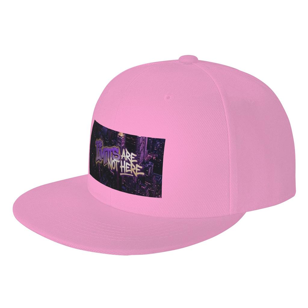 Fashion No Limits Mindset   City Night Skyline Motivational Streetwear Art Flat Brim Sun Hat  Hat Visor Cap