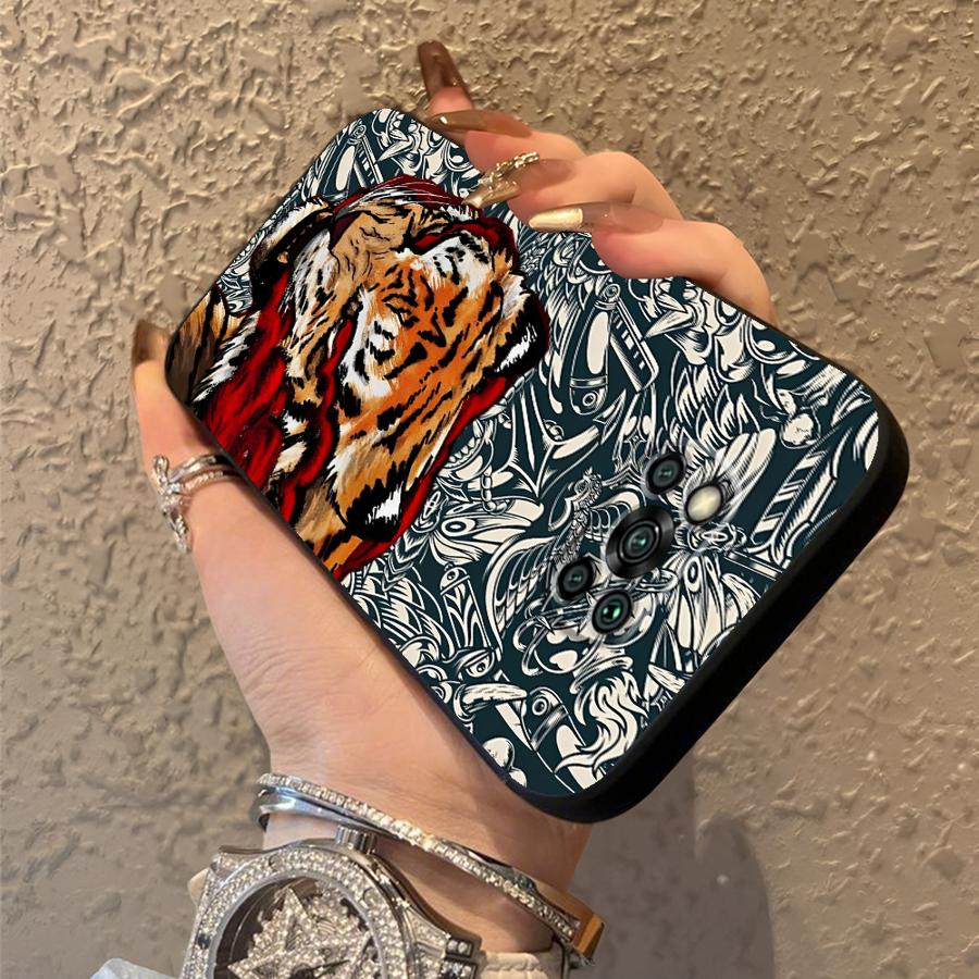 Case for Xiaomi Poco F8 X3 X4 X5 X7 Pro M5 F1 C50 C61 F3 C75 C71 M3 M4 M7 Funda Phone Cover Cool Cat Tiger