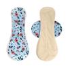 Waschbare Einweg-Binden mit Flügeln - Baumwoll-Netzgewebe und überstickter Rand Menstruationsbinde.