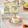 Light Luxury Retro Coffee Cup And Saucer Set Gift Box Couple Housewarming Gift Birthday Gift