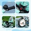 6-in-1 Children's Tricycle, Push Bar, Canopy, Harness, Storage Basket, 1-5 Years, Green